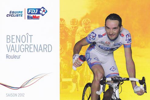 2012 FDJ-BigMat #NNO Benoit Vaugrenard Front